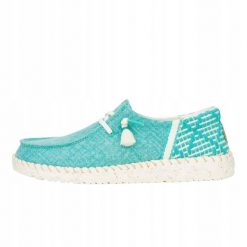 HEYDUDE Damskie Mokasyny Wendy Funk Coastal Jute. Białe mokasyny damskie Hey dude, z materiału. Za 199.00 zł.