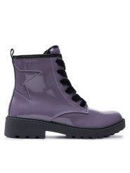Geox Kozaki Jr Casey J9420G 000HH C8016 M Fioletowy. Fioletowe kozaki dziewczęce Geox, bez wzorów, ze skóry, bez obcasa. Za 169.99 zł.