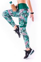Legginsy sportowe z tropikalnym nadrukiem na fitness damskie 2skin MADAGASKAR. Czerwone legginsy damskie 2SkIN, l, bez wzorów, z dzianiny, do biegania. Za 69.00 zł.