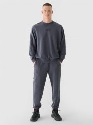 4F Spodnie dresowe joggery męskie 4F x Robert Lewandowski - szare XXL. Szare spodnie dresowe męskie 4f, bez wzorów, z bawełny. W wyprzedaży za 119.99 zł.
