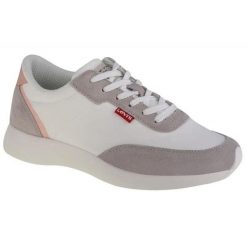 Trampki Damskie Zamsz Greta. Białe obuwie trekkingowe damskie Levi's. Za 445.99 zł.