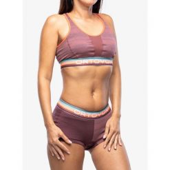 Stanik sportowy Ortovox 185 Rock N Wool Sport Top. Czerwone biustonosze sportowe damskie ORTOVOX, xl, bez wzorów, bez ramiączek. Za 209.99 zł.