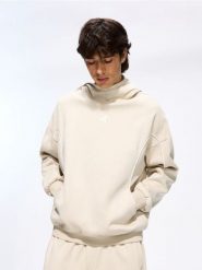 Bluza z zabudowanym kapturem - beżowy. Brązowe bluzy z kapturem męskie Reserved, l, z dzianiny. Za 159.99 zł.
