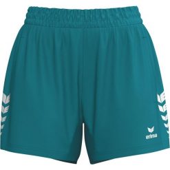 Spodenki Erima Celebrate 125 niebieskie. Niebieskie spodenki sportowe damskie 55PROTEC, z dzianiny, na fitness i siłownię. Za 170.35 zł.