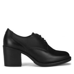 Półbuty Lasocki. Czarne półbuty damskie Lasocki, bez wzorów, bez obcasa, na obcasie. Za 219.99 zł.