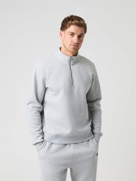 Bjorn_borg CENTRE HALF ZIP – Męska bluza z półzamkiem jasnoszara – LIGHT GREY. Szare bluzy bez kaptura męskie Björn Borg, m. Za 399.00 zł.