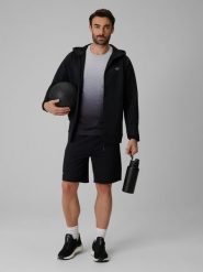 4F Spodenki treningowe szybkoschnące męskie - czarne M. Czarne szorty męskie 4f, z materiału, bez kołnierzyka. Za 149.99 zł.