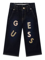 Guess Jeansy K6BA02 D2167 Granatowy Bootcut Fit. Niebieskie spodnie dziewczęce Guess, z bawełny. Za 214.99 zł.