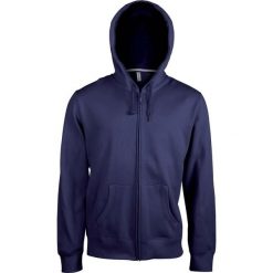 Bluza z kapturem na zamek błyskawiczny Kariban. Niebieskie bluzy z kapturem męskie KARIBAN, m, z bawełny. Za 219.00 zł.