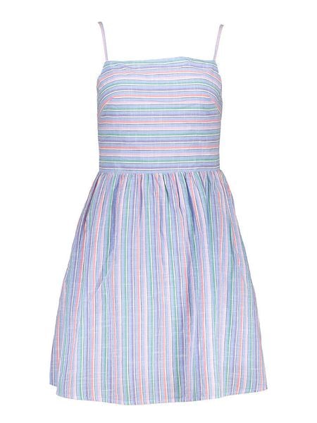 GAP Sukienka ze wzorem rozmiar: XL. Sukienki damskie GAP, xl, bez wzorów, bez kołnierzyka, bez ramiączek, mini, rozkloszowane. Za 61.17 zł.