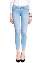 DAMSKIE SPODNIE JEANSOWE LEE Scarlett BLEACHED AZUR L526PQXL 112111813. Spodnie materiałowe damskie Lee, w ażurowe wzory, z jeansu. Za 199.99 zł.