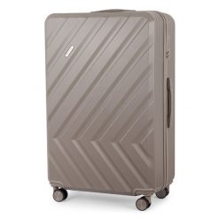 Walizka podróżna duża XL twarda SOLIER KYOTO 1071 szampańska 28'. Walizki bez wzorów, duże. Za 189.90 zł.