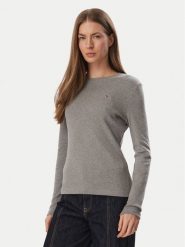 Tommy Hilfiger Bluzka Cody WW0WW53689 Szary Slim Fit. Szare bluzki damskie Tommy Hilfiger, xs, bez wzorów, z bawełny, bez ramiączek. Za 209.99 zł.