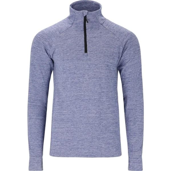 Sweter z zamkiem błyskawicznym Whistler Kajsa. Niebieskie swetry męskie WHISTLER, m, bez wzorów, z elastanu, bez kołnierzyka. Za 182.50 zł.