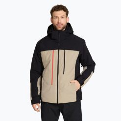 Kurtka narciarska męska ZIENER Taponga. Białe kurtki narciarskie i snowboardowe damskie Ziener, m, bez wzorów, z materiału, z kapturem, narciarskie. Za 1,399.00 zł.