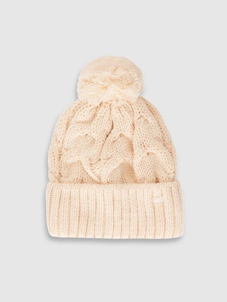 4F Czapka zimowa z dodatkiem wełny damska - beżowa M. Brązowe czapki zimowe damskie 4f, z wełny. Za 89.99 zł.