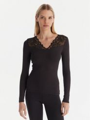 Ysabel Mora Koszulka piżamowa 19487 Czarny Slim Fit. Czarne koszule nocne damskie ysabel mora, bez wzorów, z syntetyku. Za 129.99 zł.