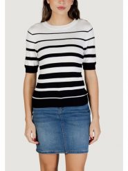 Morgan Sweter 261-MLOL Biały Regular Fit. Białe swetry klasyczne damskie Morgan, xs, z wiskozy, bez kołnierzyka. Za 179.99 zł.