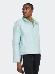 Adidas Kurtka przejściowa HK5255 Błękitny Regular Fit. Niebieskie kurtki damskie Adidas, bez wzorów, z syntetyku, bez kaptura. Za 329.99 zł.