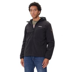 Kurtka wodoodporna Napapijri A-Tundra Winter 1. Czarne kurtki męskie Napapijri, na zimę, bez wzorów, sportowe, bez kaptura. W wyprzedaży za 687.70 zł.