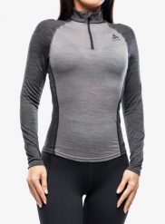 Bluza termiczna damska Odlo Natural Performance PW 150 BL Top Turtle Neck LS. Szare bluzy bez kaptura damskie Odlo, m, z materiału. Za 353.05 zł.