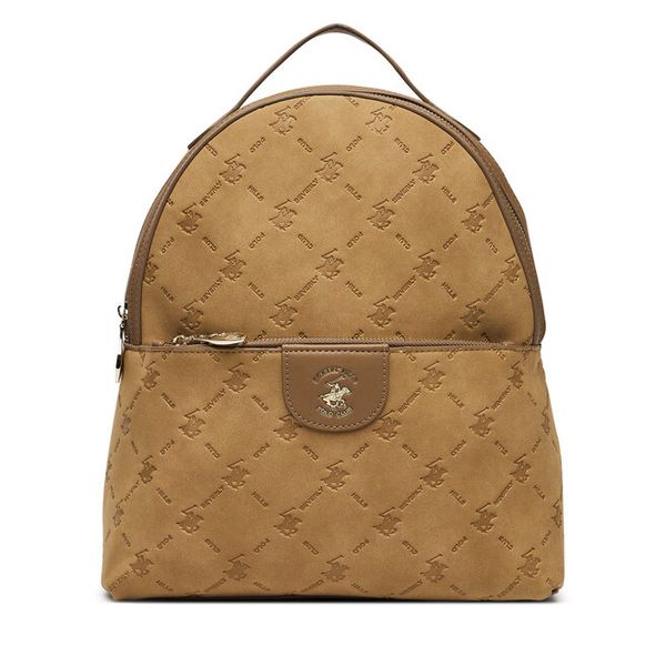 Plecak Beverly Hills Polo Club. Brązowe plecaki damskie Beverly Hills Polo Club, bez wzorów. Za 229.99 zł.