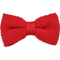 Czerwona Mucha Typu Knit - Alties. Czerwone krawaty i muchy męskie Alties, bez wzorów, dziergany, eleganckie. Za 54.00 zł.