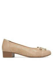 Go Soft Półbuty RST-GISEL-01 Beżowy. Brązowe półbuty damskie GO SOFT, bez wzorów, ze skóry, bez obcasa, na płaskiej podeszwie. Za 159.99 zł.