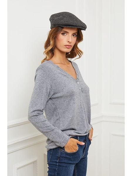 Joséfine Sweter "Abana" w kolorze szarym rozmiar: XL. Szare swetry klasyczne damskie Joséfine, xl, z kaszmiru, bez kołnierzyka. Za 73.93 zł.