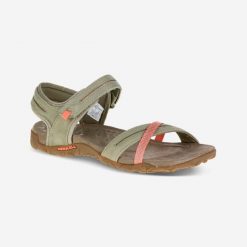 Sandały turystyczne damskie Merrell Terran Cross. Obuwie trekkingowe damskie MERRELL, bez wzorów, z kauczuku, bez obcasa. Za 329.99 zł.