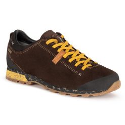 Buty trekkingowe męskie Aku Bellamont 3 Suede GTX z GORE-TEX. Brązowe buty trekkingowe męskie Aku, z gore-texu, bez zapięcia, trekkingowe, gore-tex. W wyprzedaży za 749.00 zł.