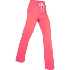 Spodnie z dżerseju palazzo, długie, Level 1 bonprix jasnoróżowy. Czerwone spodnie materiałowe damskie bonprix, bez wzorów, z dżerseju, sportowe. Za 49.99 zł.
