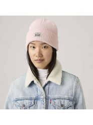Levi's Czapka beanie w kolorze jasnoróżowym rozmiar: onesize. Różowe czapki zimowe damskie Levi's, z bawełny. Za 49.41 zł.