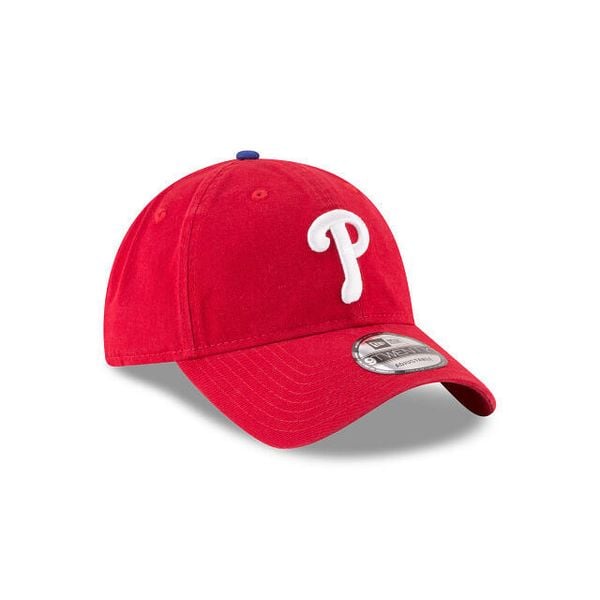 Czapka z daszkiem New Era Phillie 9TWENTY MLB Core Classic. Czerwone czapki męskie New Era, bez wzorów, sportowe. Za 186.00 zł.