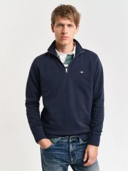 Gant bluza nierozpinana Mężczyźni niebieski, L. Niebieskie bluzy bez kaptura męskie Gant, l, z jeansu. Za 599.95 zł.