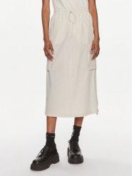 Tommy Jeans Spódnica midi Parachute DW0DW17719 Beżowy Relaxed Fit. Brązowe spódniczki damskie Tommy Jeans, s, bez wzorów, z jeansu, midi. Za 399.99 zł.