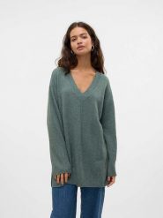 Vero Moda Sweter w kolorze zielonoszarym rozmiar: S. Szare swetry klasyczne damskie Vero Moda, s, bez kołnierzyka. Za 79.21 zł.