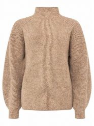 Zwillingsherz Sweter w kolorze beżowym rozmiar: XL. Brązowe golfy damskie Zwillingsherz, xl, bez wzorów, prążkowane, bez ramiączek. Za 184.46 zł.