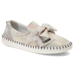 Kolorowe Półbuty Carinii Skórzane Buty Damskie. Półbuty damskie Carinii, bez wzorów, z nubiku, eleganckie, bez obcasa. Za 239.00 zł.