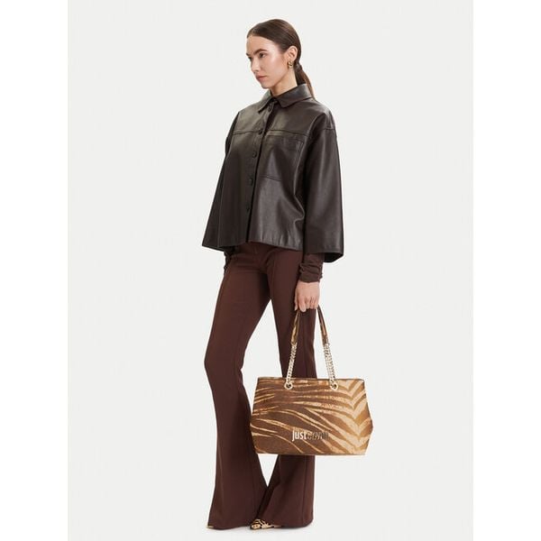 Torebka Just Cavalli. Brązowe torebki klasyczne damskie Just Cavalli, bez wzorów, bez dodatków. Za 862.99 zł.