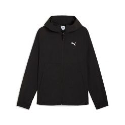 Kurtka z dresu Puma Woven. Czarne kurtki treningowe męskie Puma, xl, bez wzorów, z dresówki, do biegania. Za 292.75 zł.