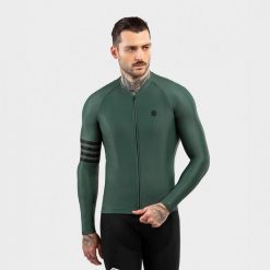 Męska koszulka rowerowa z krótkim rękawem Kolarstwo Siroko M2 Gravel. Zielone t-shirty sportowe męskie SIROKO, l, bez ramiączek, rowerowe. Za 381.00 zł.