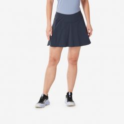 Spódnico-spodenki turystyczne damskie Quechua MH500. Niebieskie szorty damskie QUECHUA, bez wzorów, z elastanu, sportowe. Za 119.99 zł.
