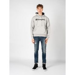 Bluza trekking męska Hoodie. Niebieskie bluzy bez kaptura męskie CHAMPION, m, z bawełny. Za 208.00 zł.
