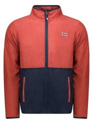 Geographical Norway Kurtka polarowa "Touki" w kolorze czerwono-granatowym rozmiar: S. Czerwone kurtki męskie Geographical Norway, s, bez wzorów, z polaru, bez kaptura. Za 66.47 zł.