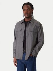 Calvin Klein Koszula Easy LV04LE114G Szary Relaxed Fit. Szare koszule męskie CALVIN KLEIN, m, bez wzorów, z syntetyku, bez kołnierzyka, bez ramiączek. Za 489.99 zł.