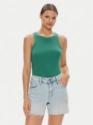 Gap Top 540641-09 Zielony Regular Fit. Zielone topy damskie GAP, xxs, bez wzorów, z bawełny, bez ramiączek. Za 119.99 zł.