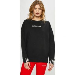 Adidas Originals - Bluza. Czarne bluzy bez kaptura damskie adidas Originals, z bawełny. W wyprzedaży za 199.90 zł.