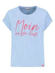 Eight2Nine Koszulka w kolorze błękitnym rozmiar: S. Niebieskie bluzki damskie Eight2Nine, s, bez wzorów, z bawełny, bez kołnierzyka, bez ramiączek. Za 43.99 zł.