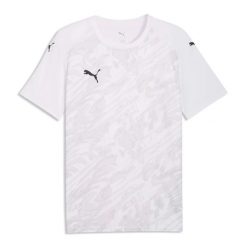 Koszulka Puma Team Final Graphic. Żółte t-shirty sportowe męskie Puma, l, z materiału, bez ramiączek, na fitness i siłownię. Za 187.50 zł.